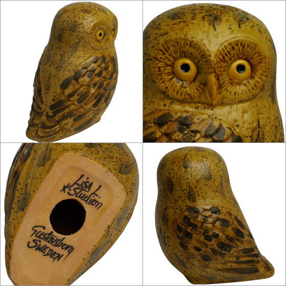 楽天市場】リサラーソン 置物 ふくろう フクロウ（M） 動物 LisaLarson