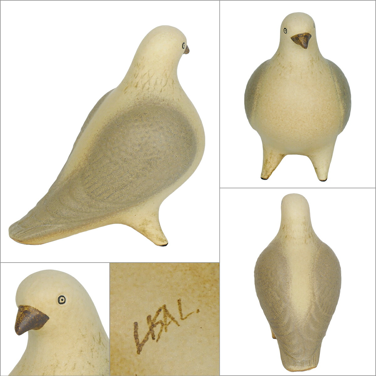 楽天市場】リサラーソン 置物 ハト 鳩 動物 鳥ピジョン 陶器 北欧