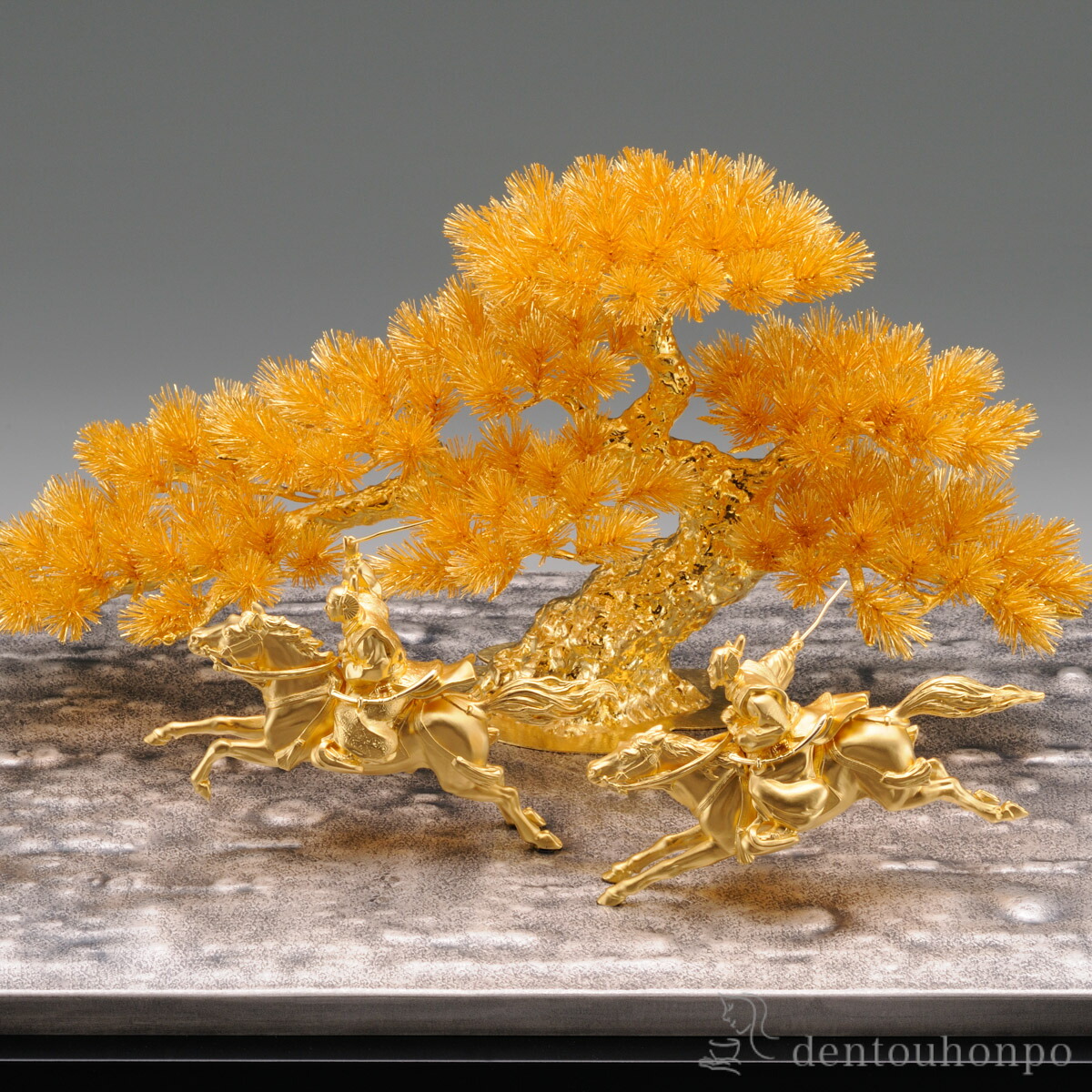 楽天市場】純金 祥馬躍動 1400g ( プレート名入れ有料 木札名入れ有料