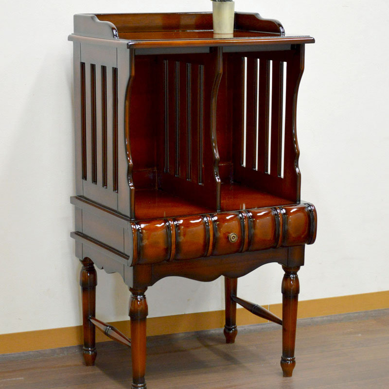 楽天市場】サイドテーブル アンティーク（電話台・ファックス台｜収納