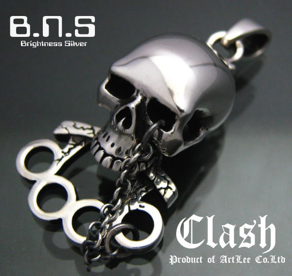 楽天市場】Clash カイザーナックルスカルペンダント シルバー925
