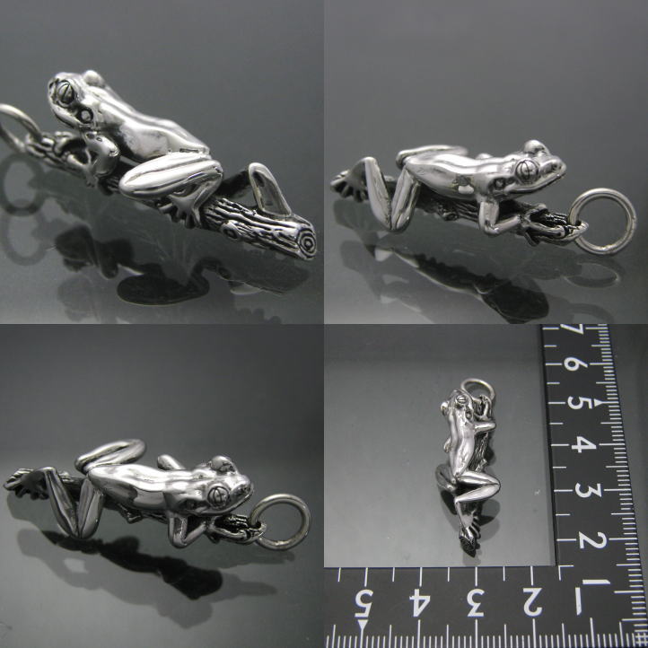 楽天市場】銀の蛙 アカメアマガエルペンダント シルバー925 Silver925