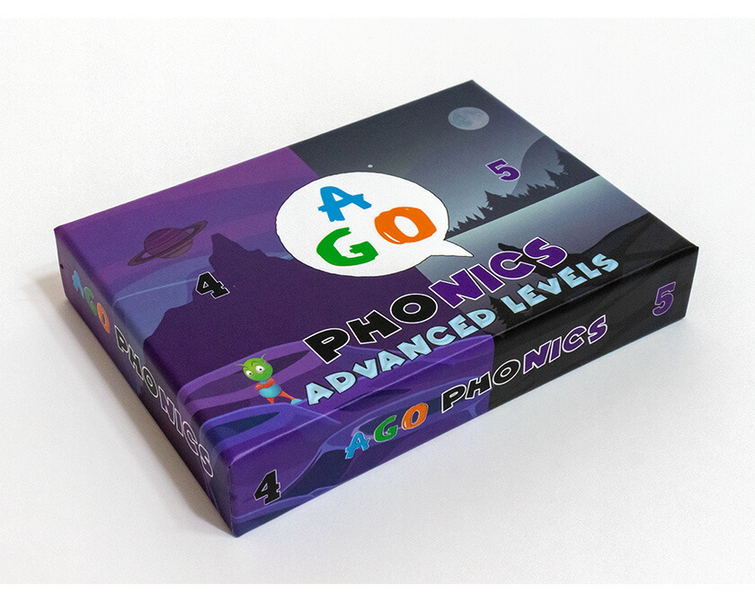 楽天市場】AGO PHONICS ADVANCED LEVELS 4&5 set カードゲームで英語の
