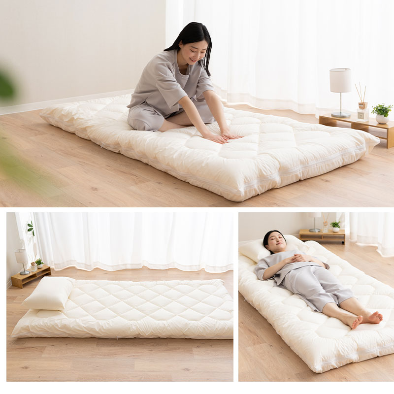 楽天市場】【本日20時〜4H全品P5倍】洗える 敷き布団 セミダブル 敷き