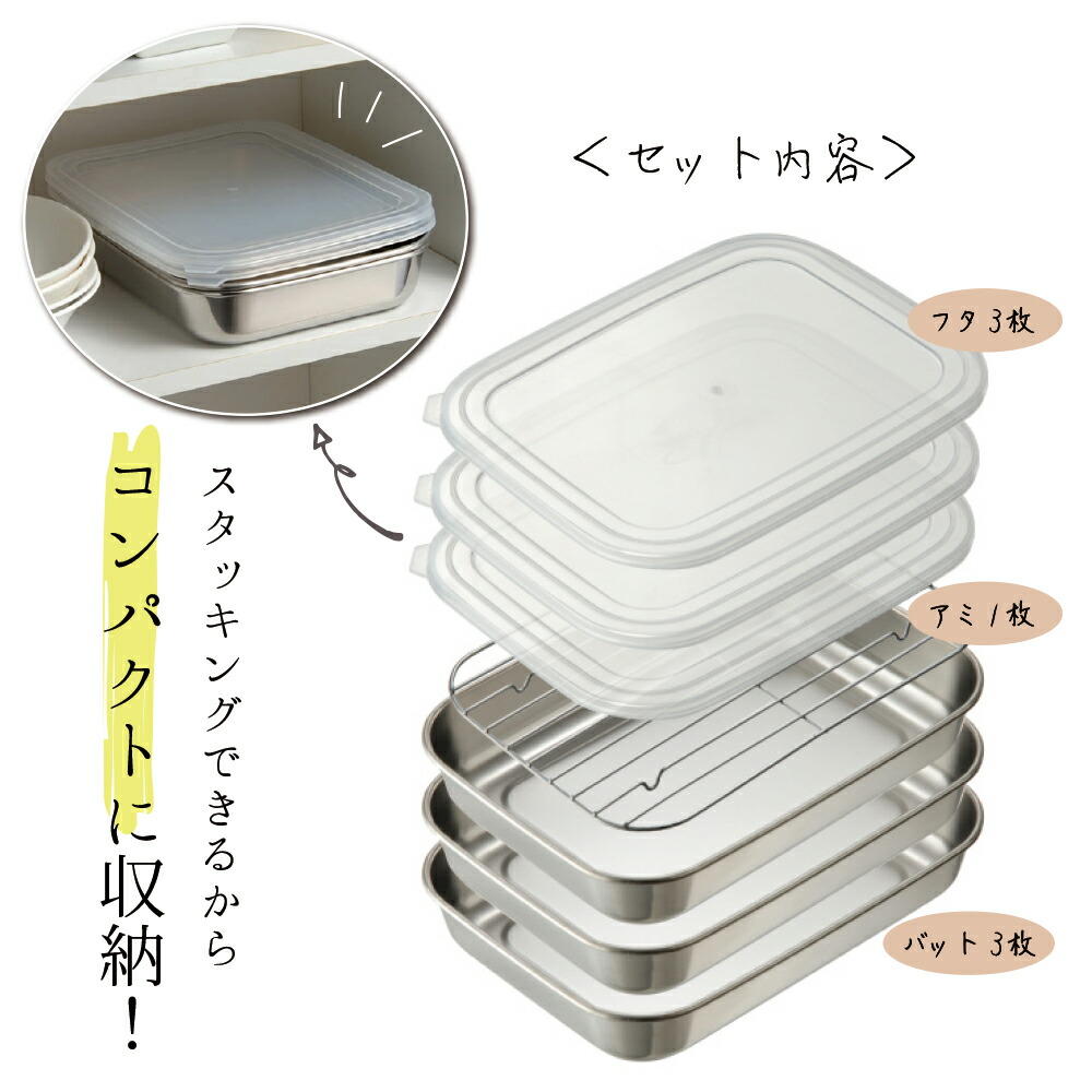 楽天市場】【ふるさと納税】角型バットセット大 3個セット シンプルで