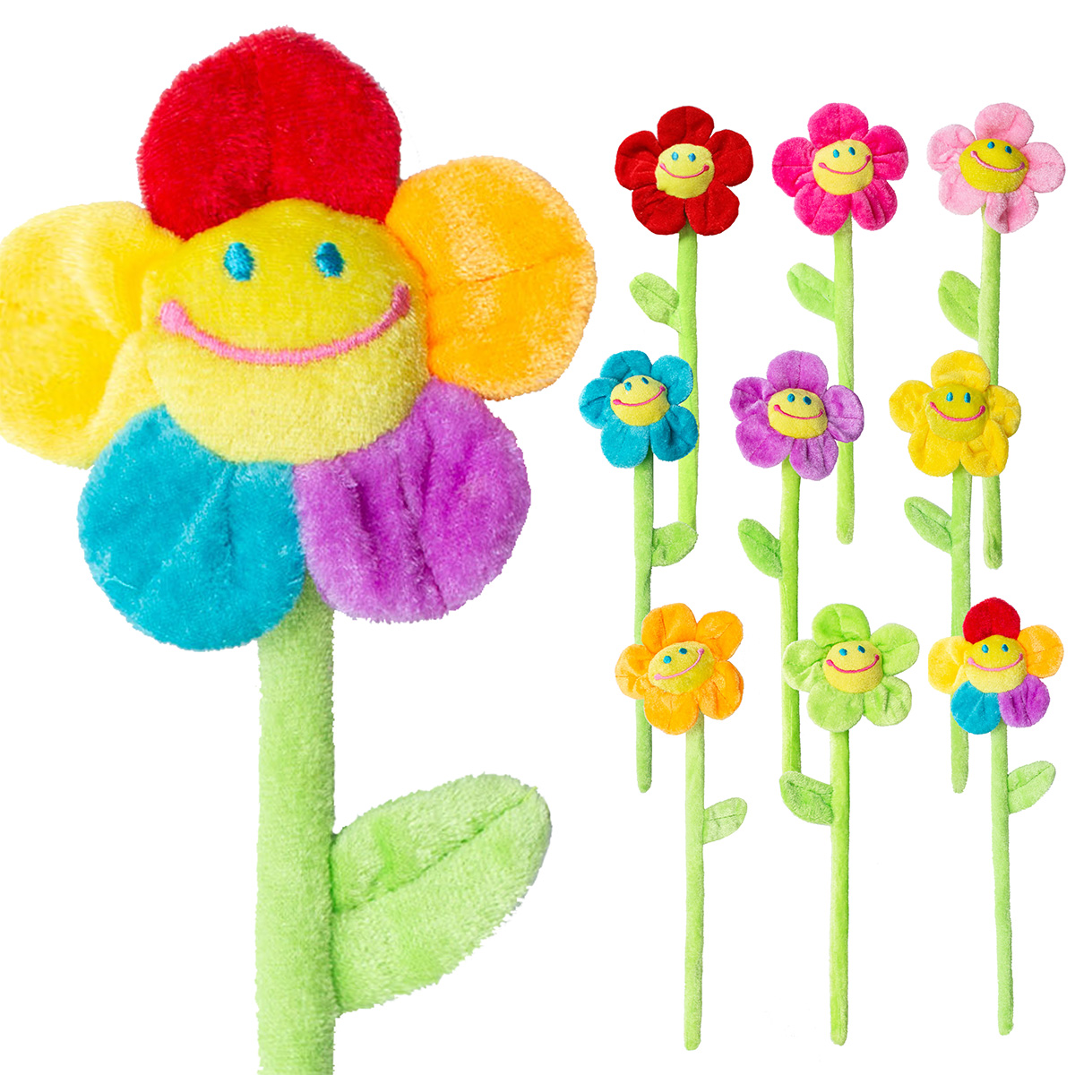 楽天市場】スマイルフラワースティック (S) 高さ(約)300mm 花径(約