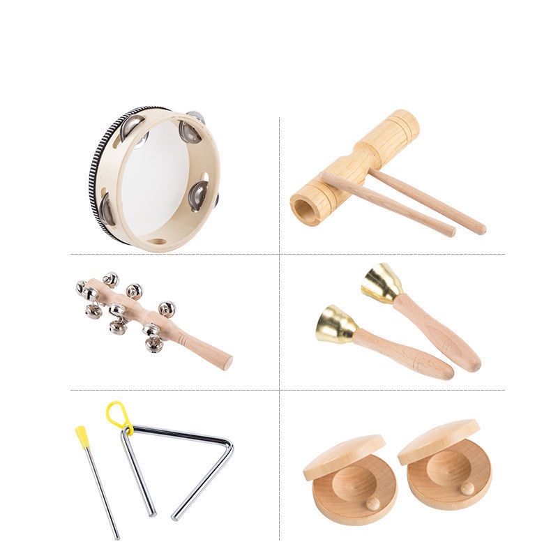楽天市場】打楽器 木製 6点セット 幼児用 パーカッション 楽器セット