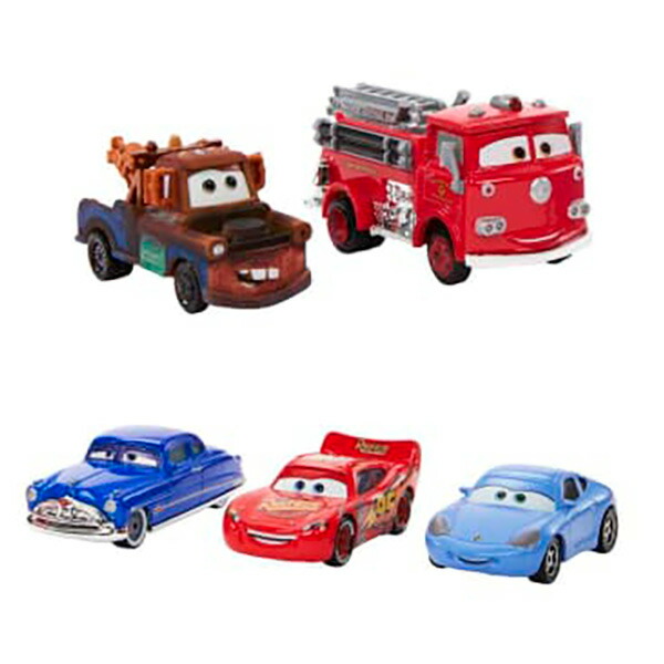 楽天市場】マテル カーズ 1/55 ミニカー5台付きのシチュエーション