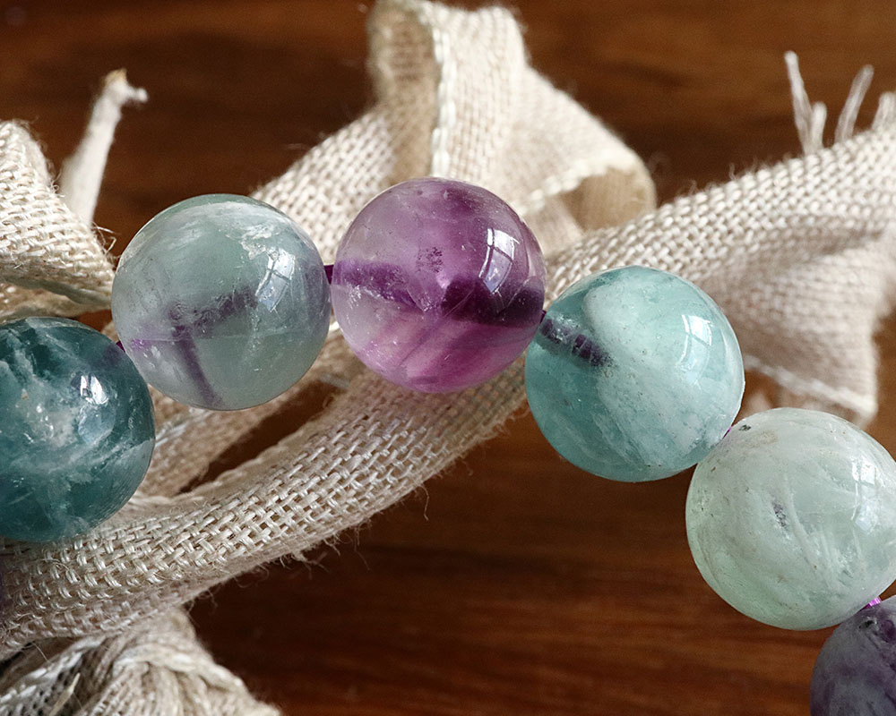 楽天市場】希少 マルチカラー エンジェルフェザー フローライト 10mm