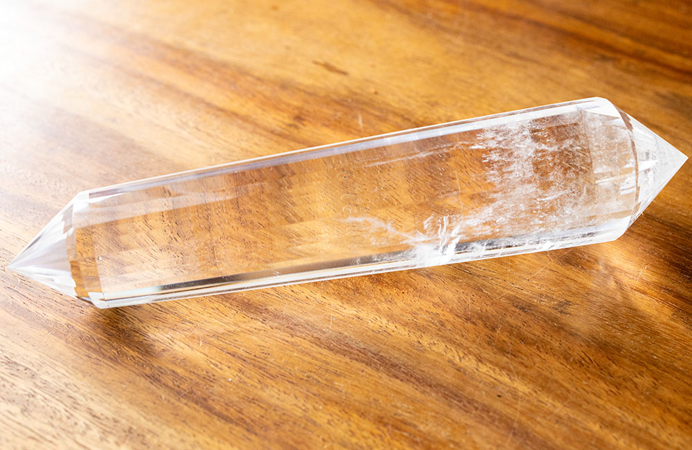 楽天市場】一点物 水晶 最大級 ヴォーゲルワンド 約154mm 約231g