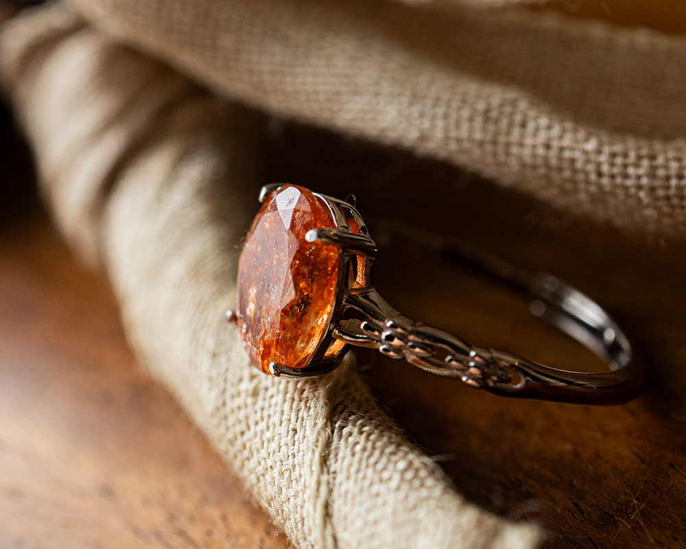 楽天市場】選べる ハイクォリティー 宝石質 サンストーン リング