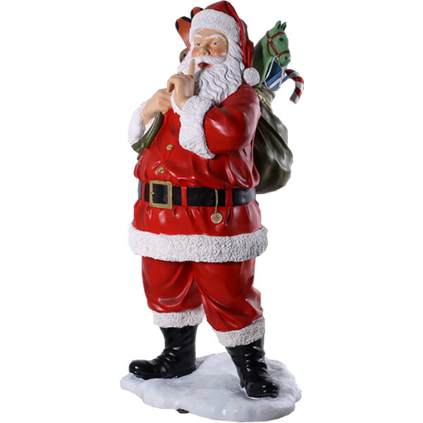 楽天市場】FRPオブジェ プレゼント一杯のサンタ 置物 人物 人形