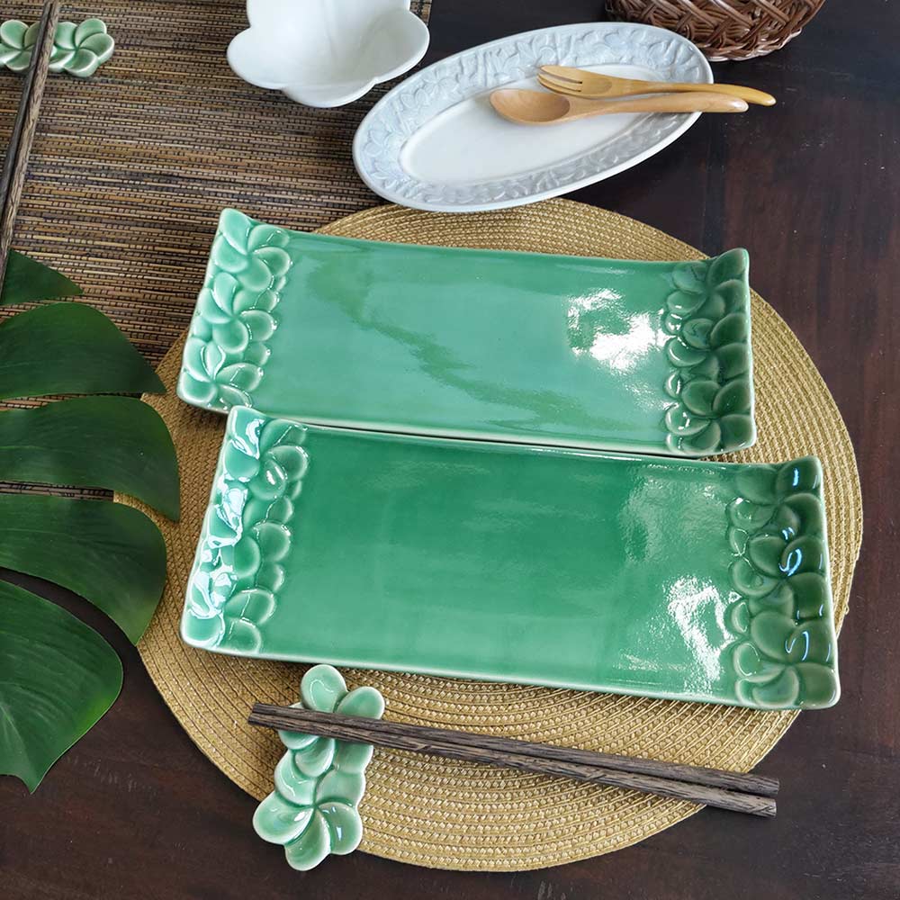 楽天市場】【ポイントUP アジアン バリ】 ジェンガラケラミック 角皿