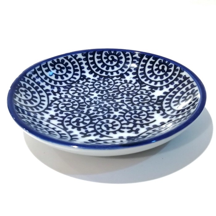 楽天市場】染付陶器 小皿 豆皿 ソーサー 醤油皿 しょう油皿 蛸唐草