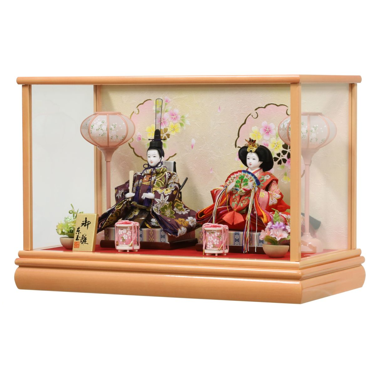 楽天市場】送料無料 東玉作 雛人形 衣装着親王 ガラスケース飾り 【愛