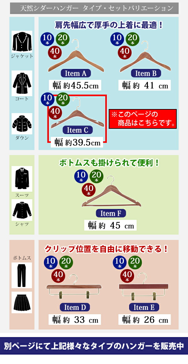 楽天市場】送料無料 ハンガー 木製 シダー 高級天然シダーハンガー