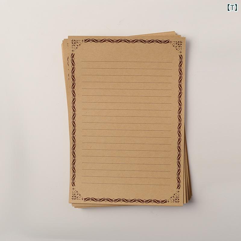 楽天市場】レターセット 便箋 封筒 A5サイズ 手書き クラフト紙