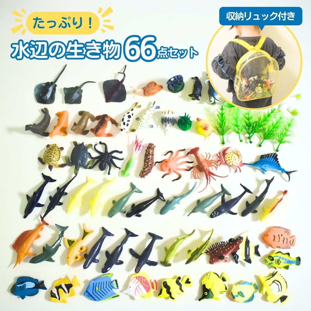 楽天市場】2/25 P5倍☆【大容量】64点セット 水辺の生き物 人気 動物