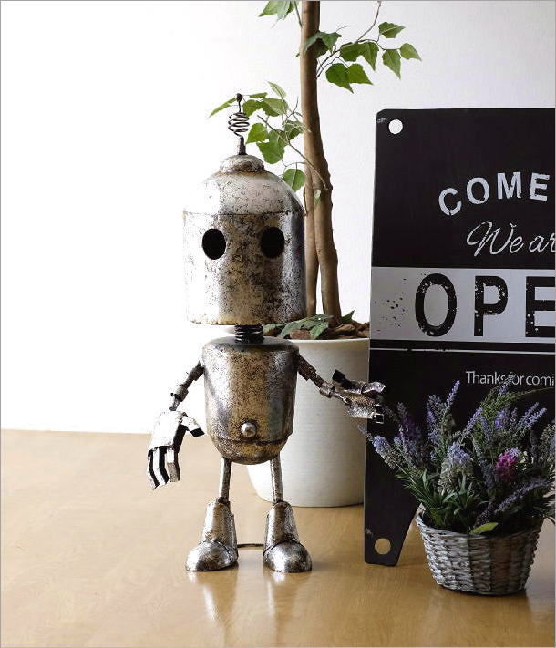 楽天市場】ロボット アイアン アイアンロボット 置物 オブジェ