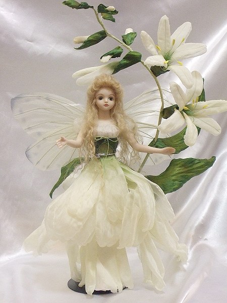 楽天市場】妖精 置物若月まり子 お花の妖精人形♪ロマネスク