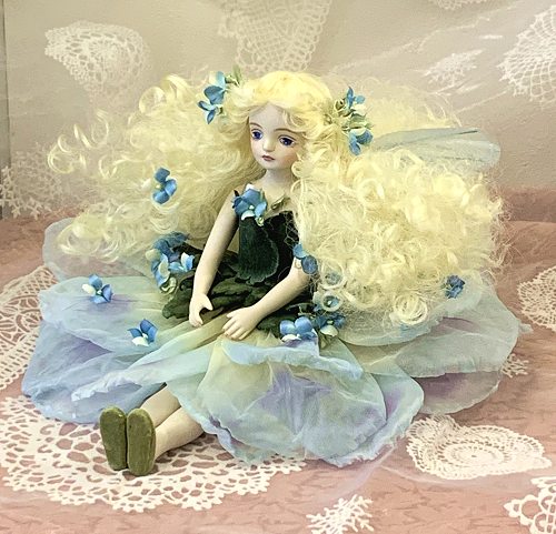 【レア 若月まり子さん創作】お花の妖精人形♪エルフィンフローリービスクドール 51ELQalM0zL._AC_UF350,