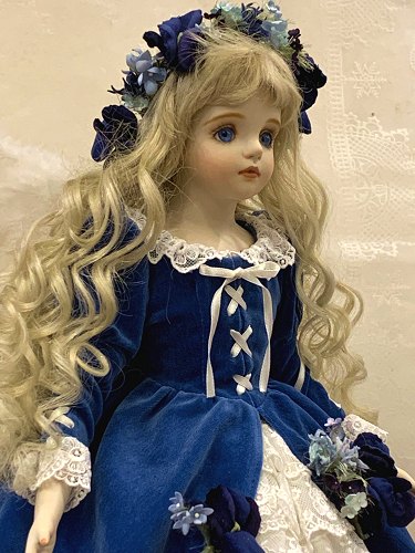 楽天市場】若月まり子 創作ビスクドール「エンジェル ブルーレイク