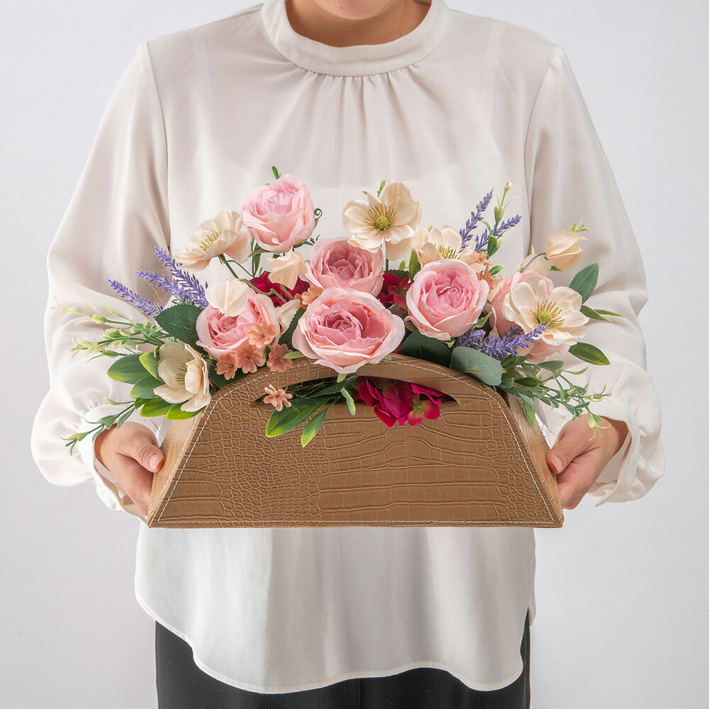 楽天市場】誕生日 花 アーティフィシャルフラワーアレンジメント