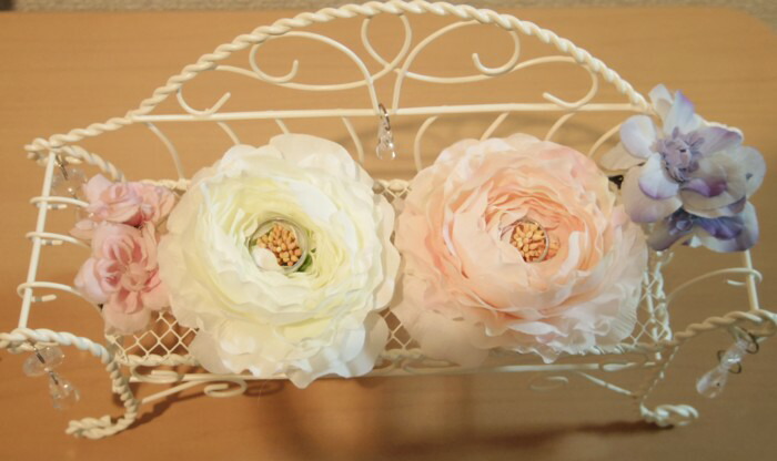 楽天市場】ワイヤーベンチ【L】幅27×奥行8×高さ17cm フラワーベース