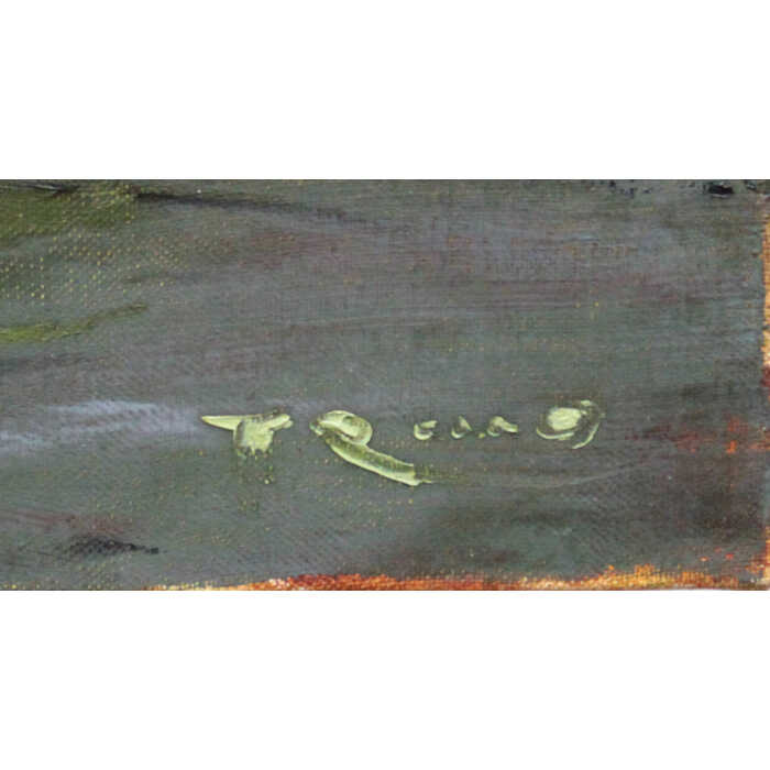 楽天市場】絵画 林朝路 油絵・油彩画 『秋のバルビゾン』 夕日 木 空