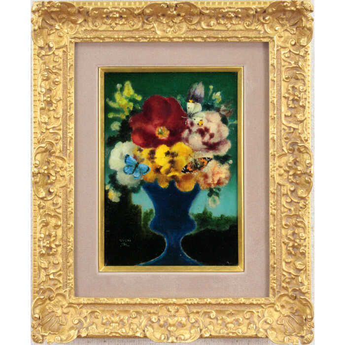 楽天市場】絵画 鷹山宇一 油絵・油彩画 『花と風景』 花 蝶 静物 風景