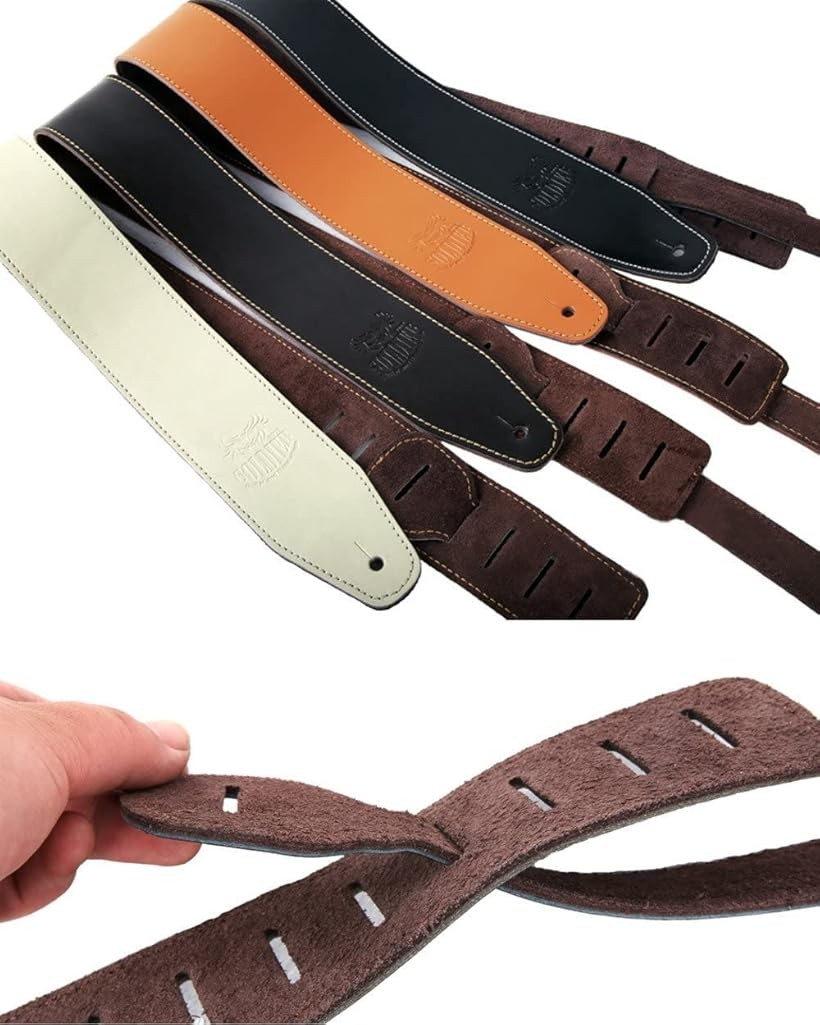 楽天市場】【楽天ランキング1位入賞】レザー ギター ストラップ 牛革