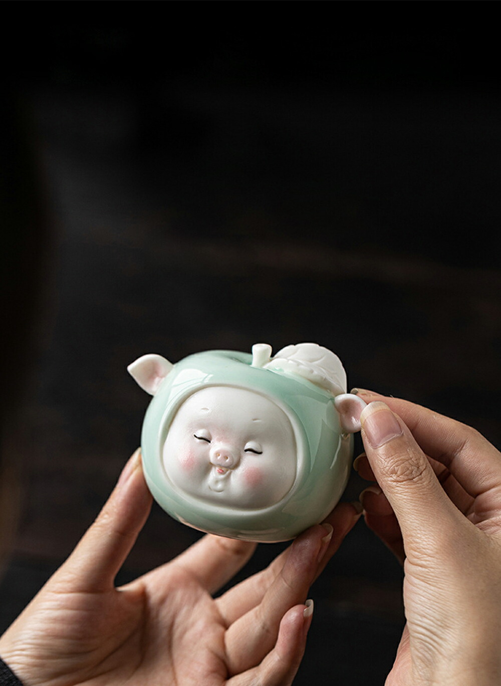 楽天市場】IwaiLoft リンゴ ぶた オブジェ かわいい インテリア 縁起物