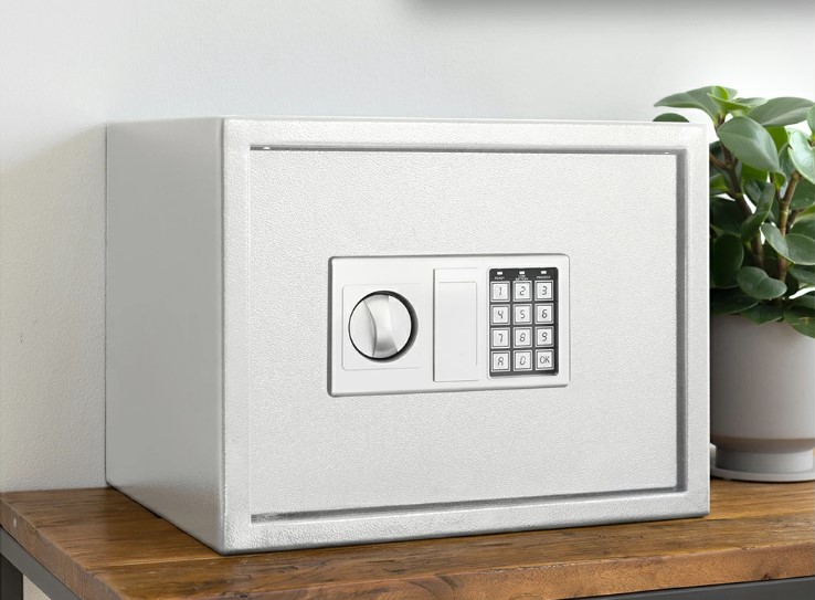 楽天市場】金庫 中型 セキュリティーボックス 家庭用 テンキー 防犯