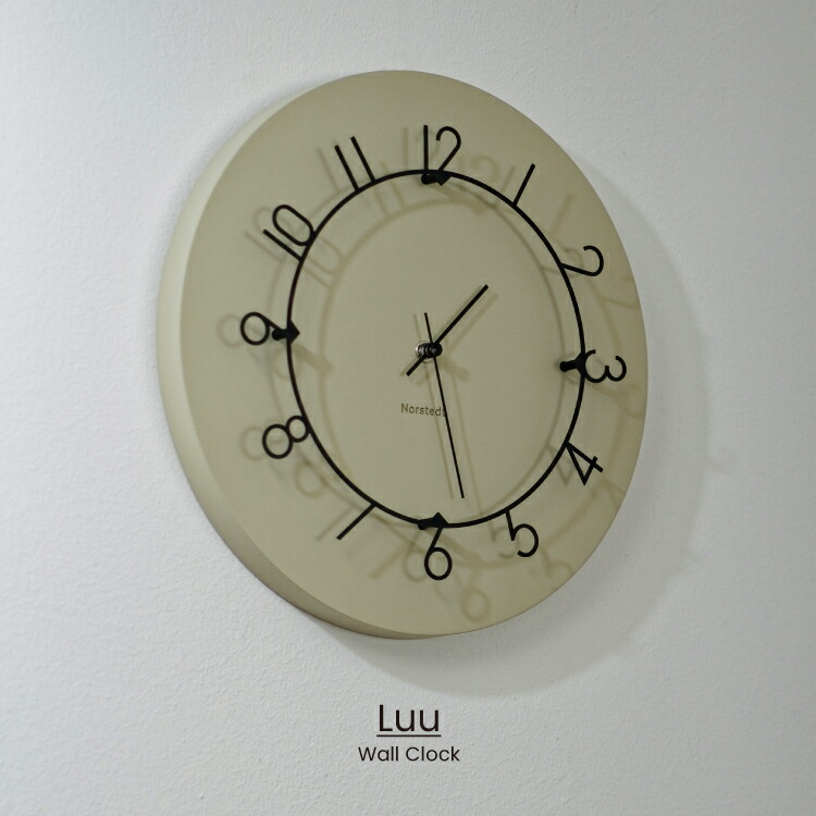 楽天市場】【インターフォルム公式】 掛け時計 ルウ Luu | 壁掛け時計