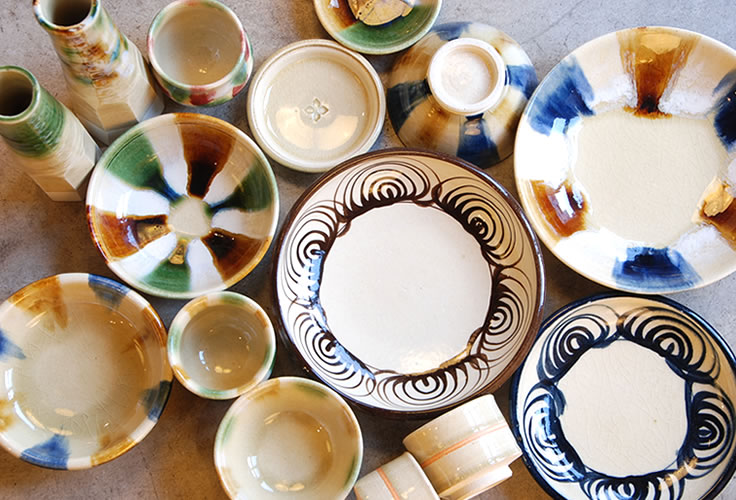 楽天市場】瀬戸本業窯 馬の目皿 7.5寸 呉須民藝 : iraka-イラカ-