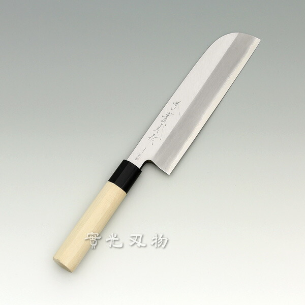 楽天市場】銀三 〔 安来鋼 〕 鎌薄刃 165mm【堺包丁】【堺刃物】 實光