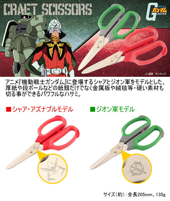 楽天市場】ガンダム クラフトハサミ 1個入 全2種類 RCP 機動戦士