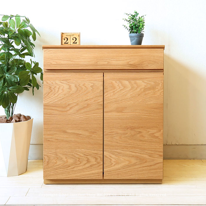 楽天市場】キャビネット 両開き 幅60cm ホワイトオーク材 コンパクトで