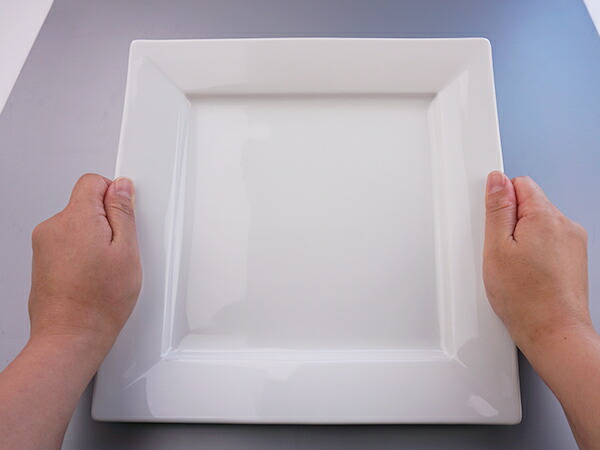 楽天市場】スクエアプレート 27cm アウトレット 角皿 日本製 陶器 リム