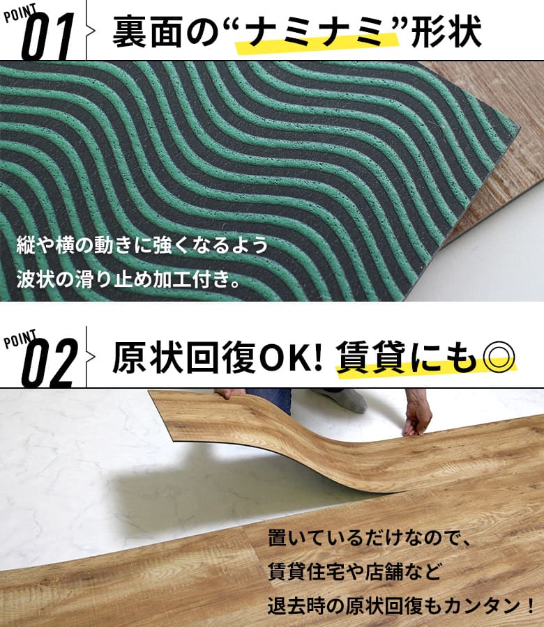 楽天市場】フロアタイル 8畳 置くだけ 抗菌 6ケース 48枚セット