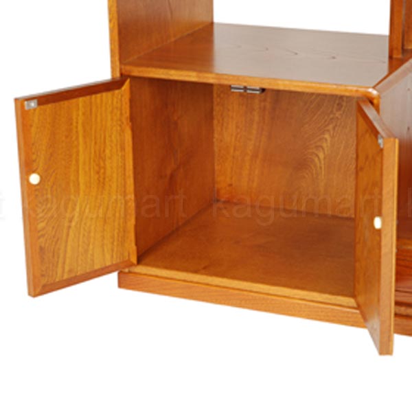 楽天市場】YK332 飾り棚 あじろ民芸 飾り棚 和風 飾棚 欅 リビング