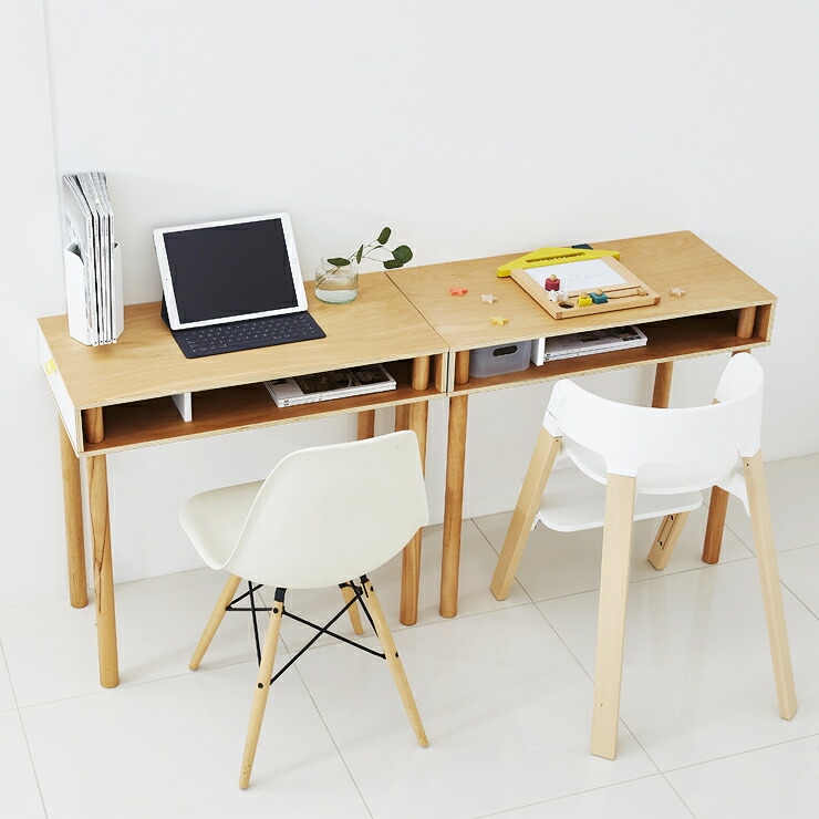 楽天市場】ideaco (イデアコ) コンパクトでスリムなデスクPLYWOOD