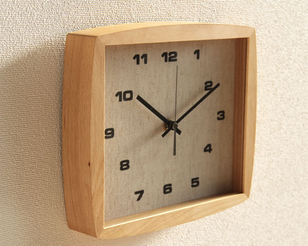 楽天市場】La Luz（ラルース）フォルムクロックナチュラルかけ時計