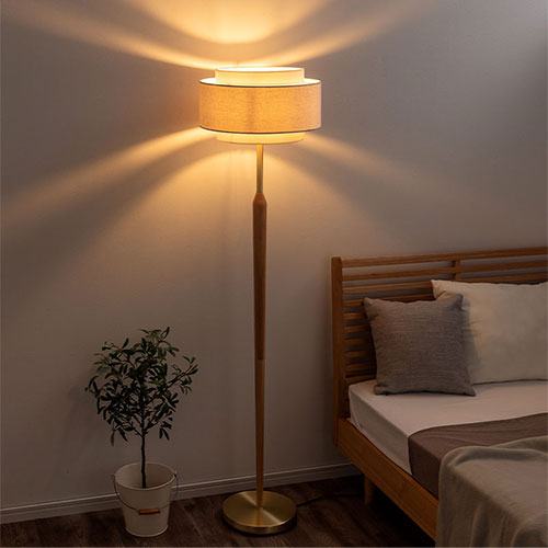 楽天市場】シェードランプ 床置き フロアスタンドライト カフェ風