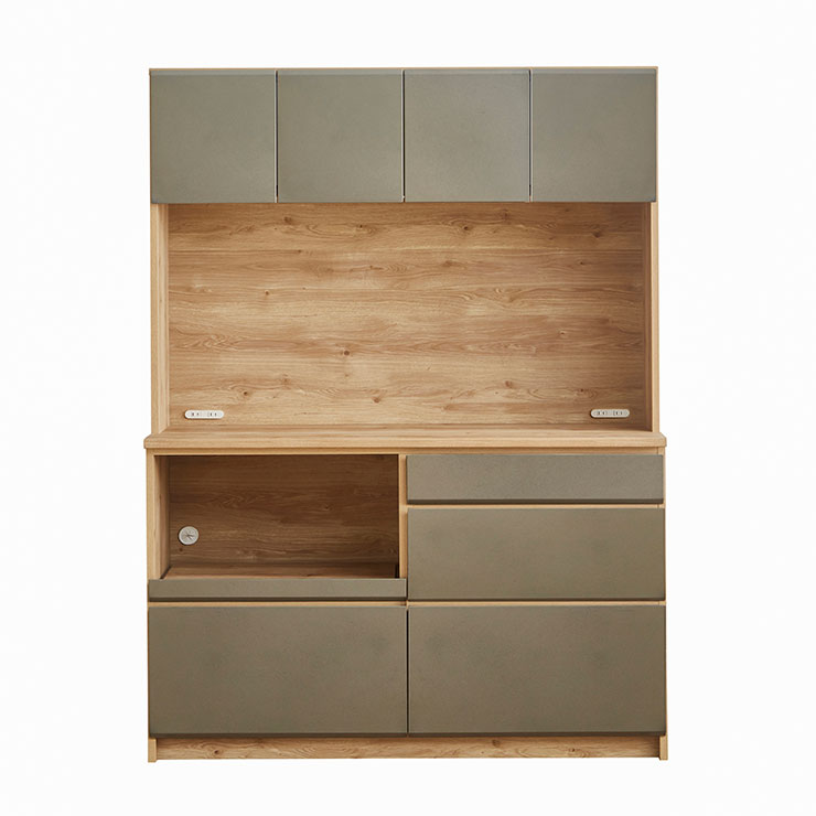 楽天市場】食器棚 完成品 レンジ台 キッチン収納 家電収納 キッチン