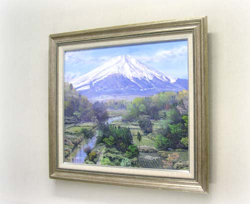 楽天市場】絵画 油絵 富士 （佐田光） 送料無料 【海・山】【肉筆