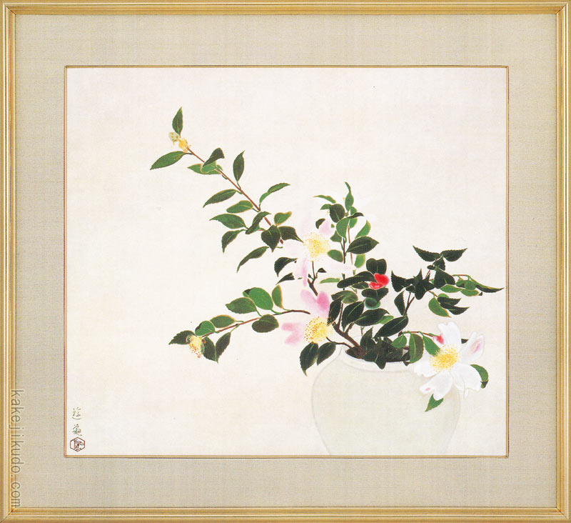 楽天市場】小倉遊亀 絵画 山花茶 原画滋賀県立近代美術館 所蔵 送料