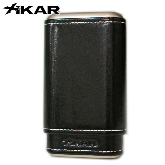 楽天市場】XiKAR ザイカー シガーケース ブラック 3本用 葉巻入れ