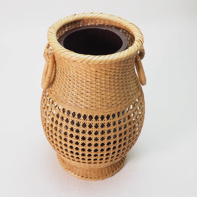 楽天市場】花籠花入れ 0214竹工芸 華道具 花入れ インテリア 茶道 煎茶