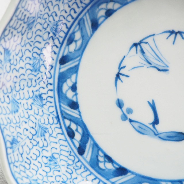 楽天市場】微塵唐草文様 なます皿 深皿12枚組 0719明治時代 伊万里 染